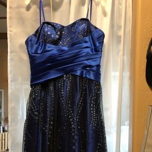 Navy/royal blue gown